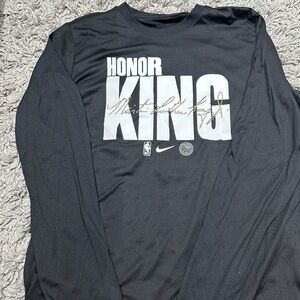 Honor kinh Nike Black Long Sleeve Tee with Comfort Fit